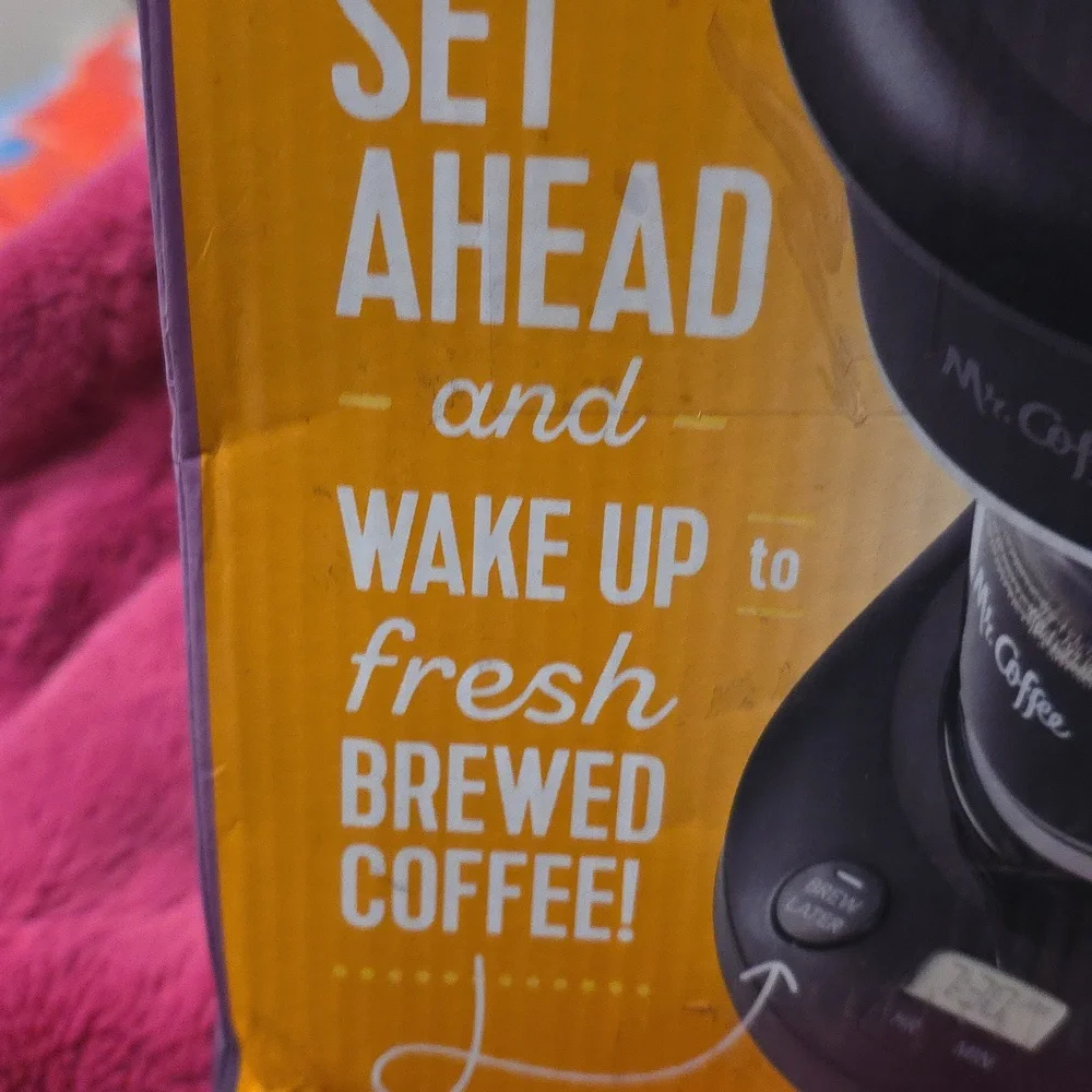 NEW-Mr. Coffee Black Programmable Coffeemaker